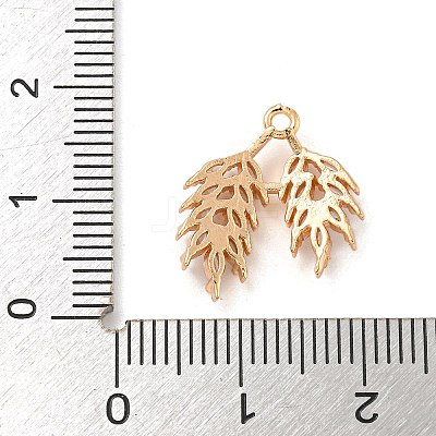 Brass Micro Pave Clear Cubic Zirconia Pendants KK-Z072-01KCG-02-1