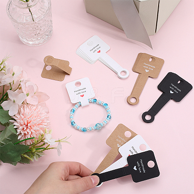 150Pcs 3 Colors Paper Display Cards CDIS-SC0001-09-1