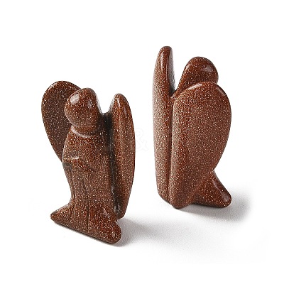 Synthetic Goldstone Carved Angle Figurines GG-CBA9C2C-A10-1