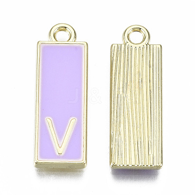 Alloy Enamel Pendants ENAM-T012-01V-RS-1