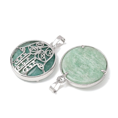 Natural Amazonite Pendants GG-CBA0251-10H-P-1