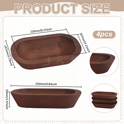 Wood Candle Holder AJEW-WH0796-02-1