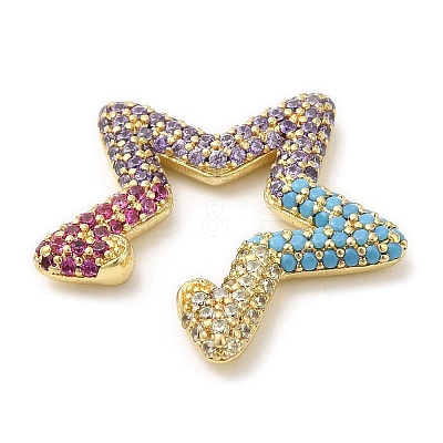 Colorful Rhinestone Star Cuff Earrings EJEW-D059-06G-01-1