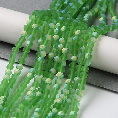 Transparent Glass Beads Strands X1-EGLA-A034-T4mm-MB11-1