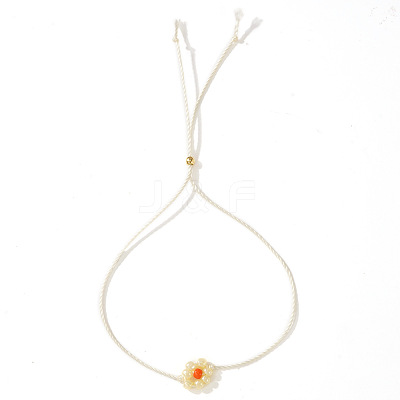 Flower Resin Beaded Slider Bracelets for Women SL9741-3-1