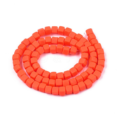 Handmade Polymer Clay Beads Strands CLAY-S092-78I-1