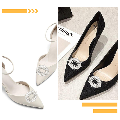 Alloy Crystal Rhinestone Shoe Decoration DIY-FG0003-75-1