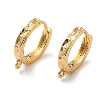 Brass Earring Findings KK-O100-02C-G-1