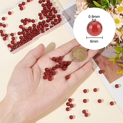 3 Strands Natural Carnelian Beads Strands G-GO0001-10-1