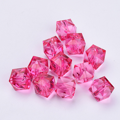Transparent Acrylic Beads TACR-Q259-10mm-V08-1