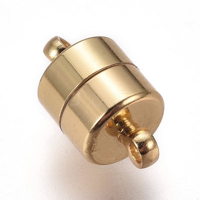 Brass Magnetic Clasps with Loops KK-I664-06G-1