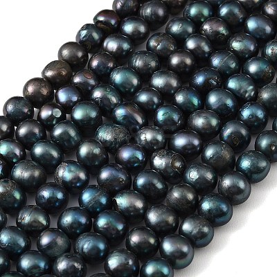 Dyed Natural Cultured Freshwater Pearl Beads Strands PEAR-L034-18A-1