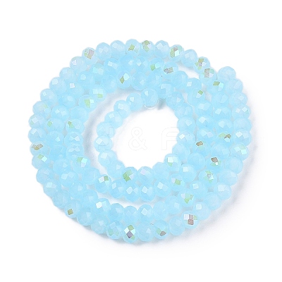 Electroplate Glass Beads Strands EGLA-A044-J3mm-L04-1