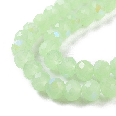 Electroplate Glass Beads Strands EGLA-A034-J4mm-L04-1