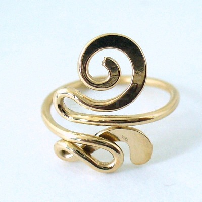 Brass Toe Cuff Rings for Women FS-WGFB02D-01-1