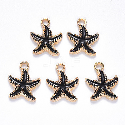Alloy Enamel Pendants X-ENAM-S121-023B-1