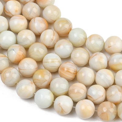 Handmade Lampwork Beads Strand LAMP-B056-10mm-01-1