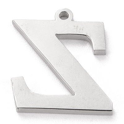 Tarnish Resistant 304 Stainless Steel Letter Pendant Rhinestone Settings LS-STAS-J028-01Z-1