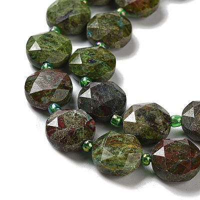 Natural Dragon Blood Jasper Beads Strands G-NH0004-007-1