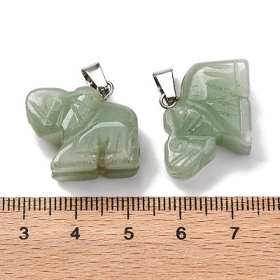 Natural Green Aventurine Pendants G-B127-05P-02-1