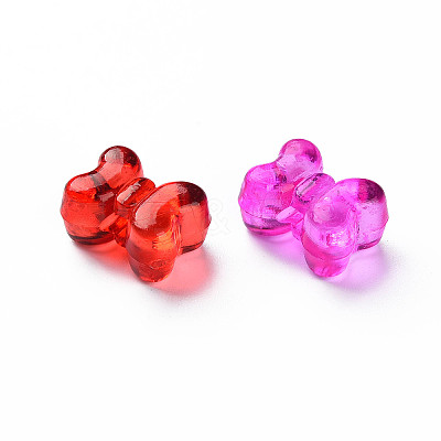 Transparent Acrylic Beads X-MACR-N013-004-1