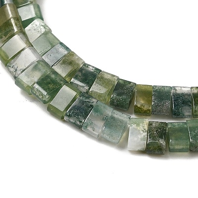 Natural Moss Agate Beads Strands G-Z045-A14-01-1