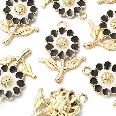 8Pcs Alloy Enamel Pendants ENAM-YW0002-31A-1