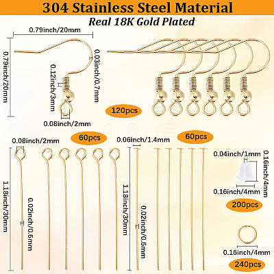 DIY Jewelry Making Findings Kits DIY-SP0006-19G-1
