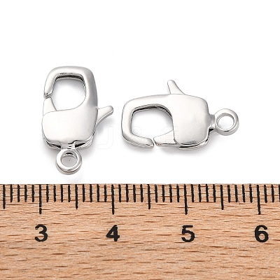Brass Lobster Claw Clasps KK-H513-01A-P-1