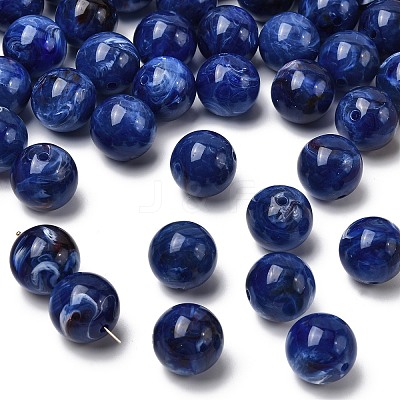 Acrylic Imitation Gemstone Beads PGB282Y-12-1