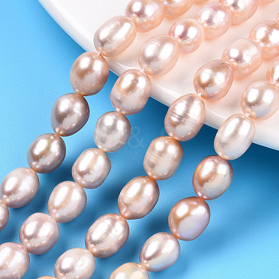 Natural Cultured Freshwater Pearl Beads Strands PEAR-N012-07O-1