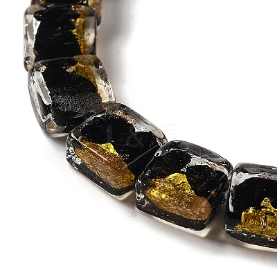 Handmade Gold Foil and Silver Foil Lampwork Beads FOIL-C001-01C-09-1