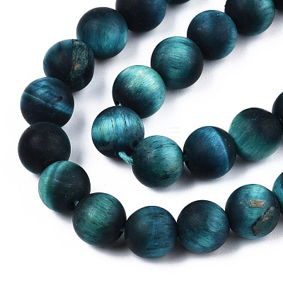 Natural Tiger Eye Beads Strands X-G-S373-001F-8mm-1