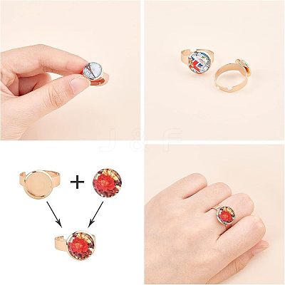 DIY Finger Rings Making Kits DIY-NB0004-65RG-1