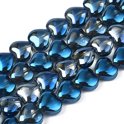 Electroplate Glass Beads Strands EGLA-S188-14-C04-1