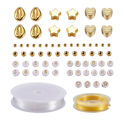 DIY Summer Themed Stretch Bracelet Making Kits DIY-TA0003-28-1