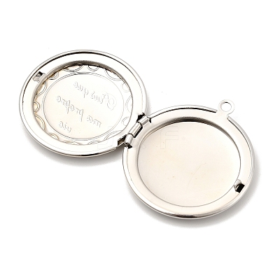 Rack Plating Brass Locket Pendants KK-M263-03P-1