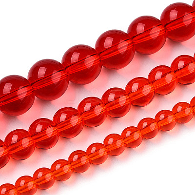 Transparent Glass Beads Strands GLAA-T032-T4mm-09-1