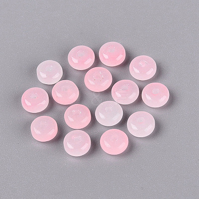 Baking Paint Imitation Jade Glass Beads GL-N006-01A-09-1