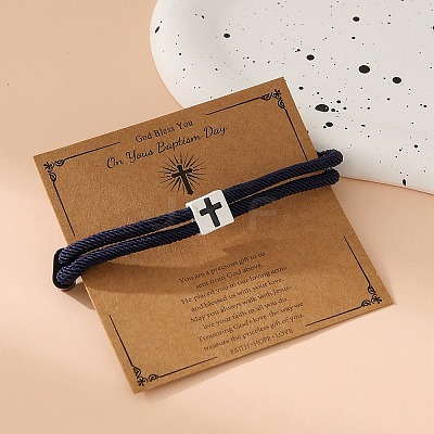 Alloy Rope String Bracelets for Woman Men PW-WG53D97-08-1