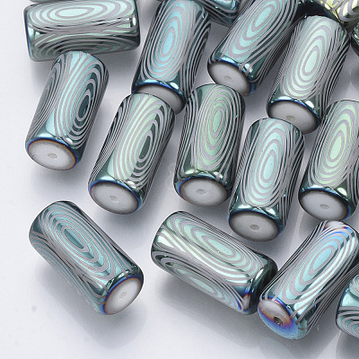 Electroplate Glass Beads EGLA-N003-02C-1