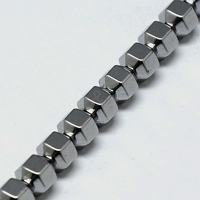 Electroplate Non-magnetic Synthetic Hematite Beads Strands G-I095-03-1