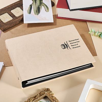 Rectangle Paper Scrapbook DIY Binder Photo Album AJEW-TAC0038-30B-1