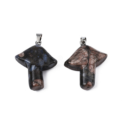Natural Glaucophane Pendants G-R480-02J-1