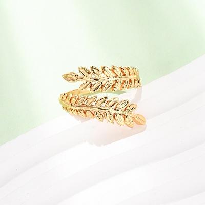 304 Stainless Steel Cuff Open Rings for Women SA-CBA4160-31G-1