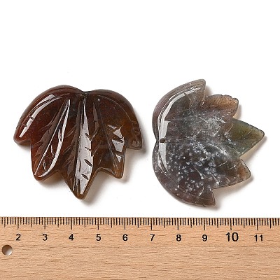 Natural Indian Agate Carved Pendants G-K353-01O-1