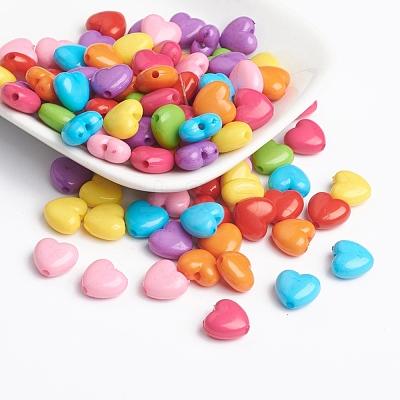 Opaque Acrylic Beads SACR-10X11-1