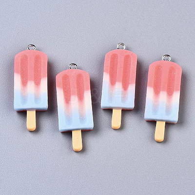 Rainbow Resin Pendants CRES-S359-30C-1