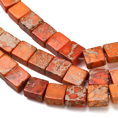 Dyed Natural Imperial Jasper Beads Strands G-F833-A01-01D-1