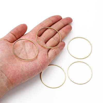 Brass Linking Rings X-KK-Y003-03L-G-1